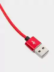 Красный usb кабель для зарядки магнитный Twitch 2.1 А 1 - метровый, поворот 180 градусов