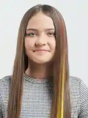 Оранжевый пряди цветные на заколке