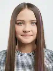 Фиолетовый пряди цветные на заколке