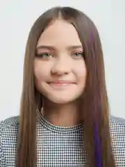 Пурпурный пряди цветные на заколке