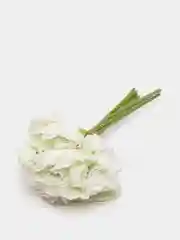 Белый искусственные цветы пионы с гортензией, букет