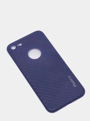 Накладка iPhone 7 / 8 / SE 2020 Platina Super Slim, 0.3 мм, Carbon Design, синий
