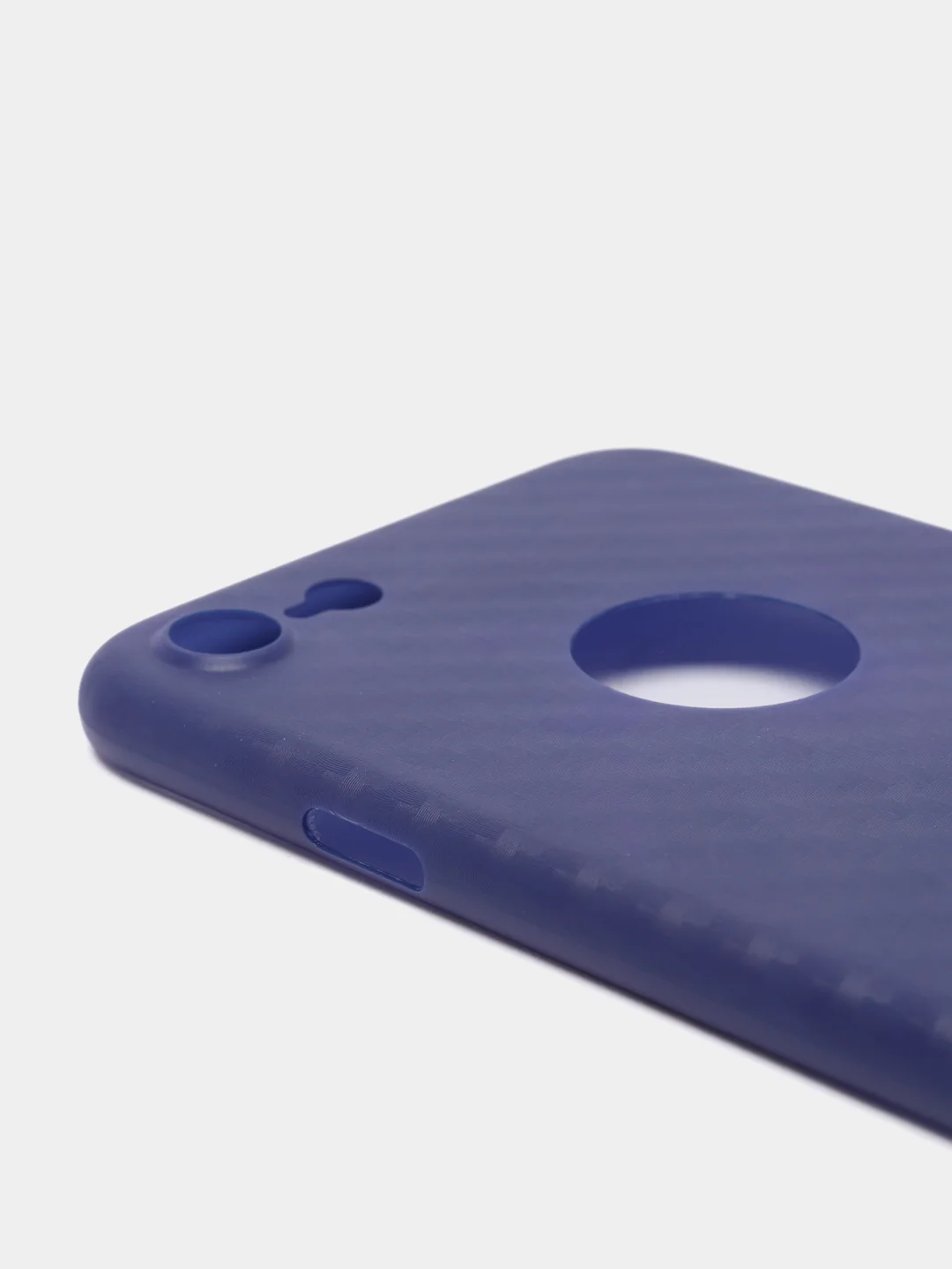 Накладка iPhone 7 / 8 / SE 2020 Platina Super Slim, 0.3 мм, Carbon Design, синий