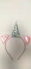 Серебряный яркий ободок "Единорог"