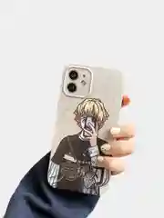 Бежевый чехол силиконовый "Клинок, рассекающий демонов" для iPhone XR, 11, 12 mini, 12 Pro, 13 Pro