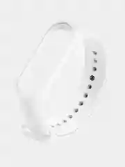 Белый силиконовый ремешок для фитнес браслета Xiaomi Mi Band 3/4/5