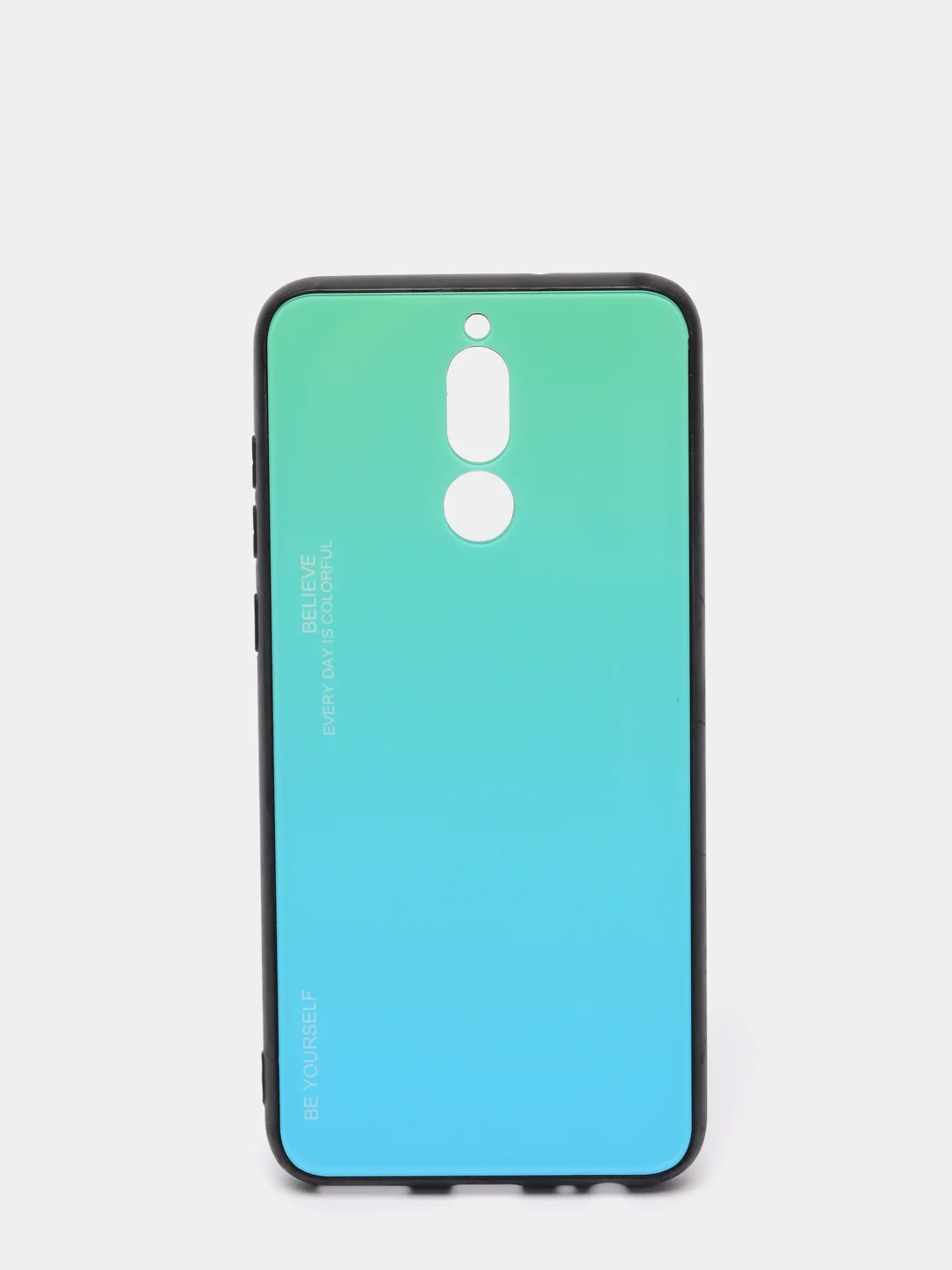 Черный градиентный чехол из закалённого стекла для Huawei Mate 10 lite