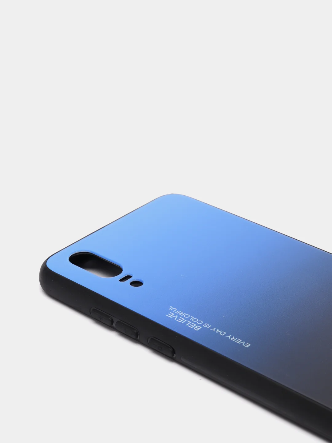 Серый градиентный чехол из закалённого стекла для Huawei P20