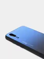Серый градиентный чехол из закалённого стекла для Huawei P20