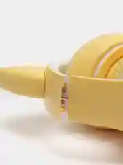 Желтый беспроводные bluetooth наушники, со светящимися ушками
