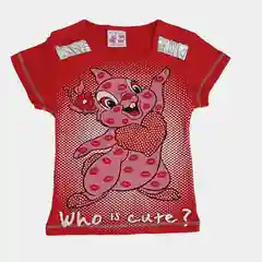 Футболка "Зайка" для девочек, красная, от 2-4 лет