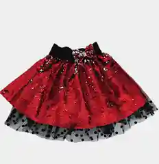 Юбка с пайетками для девочек, 7-10 лет