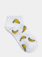 Носки с принтом "Banana", высокие, унисекс