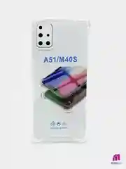 Прозрачный чехол прозрачный Samsung Galaxy A51,Samsung Galaxy A12/M12 противоударный плотный неоновый