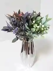 Аметистовый искусственные цветы боярышник, зелень, искуственная трава