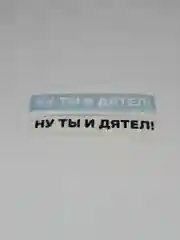 Наклейка на автомобиль "НУ ТЫ И ДЯТЕЛ!" - для не умных водителей