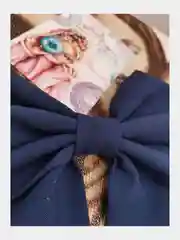 Морской бант на заколке, Бант белый