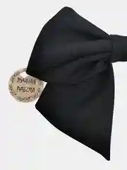 Черный бант на заколке, Бант белый