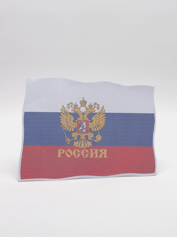 Наклейки Патриот с гербом  на стекла автомобиля 33,5х25см, ПВХ, 528-094