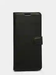 Черный чехол-книжка на Xiaomi Redmi 9 с магнитной застежкой