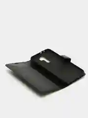 Черный чехол-книжка на Xiaomi Redmi 9 с магнитной застежкой