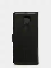 Черный чехол-книжка на Xiaomi Redmi 9 с магнитной застежкой