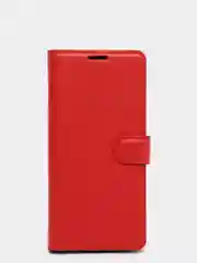 Красный чехол-книжка на Xiaomi Redmi 9 с магнитной застежкой