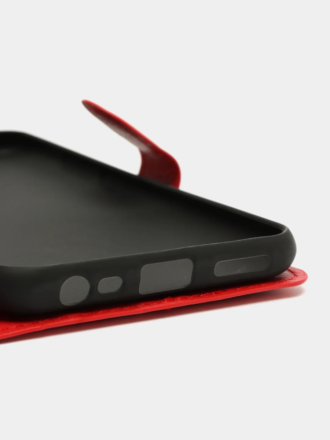 Красный чехол-книжка на Xiaomi Redmi 9 с магнитной застежкой
