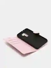 Розовый чехол-книжка на Xiaomi Redmi 9 с магнитной застежкой