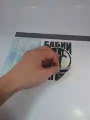 Наклейка на автомобиль "БАБИЙ МАГНИТ" с картинкой