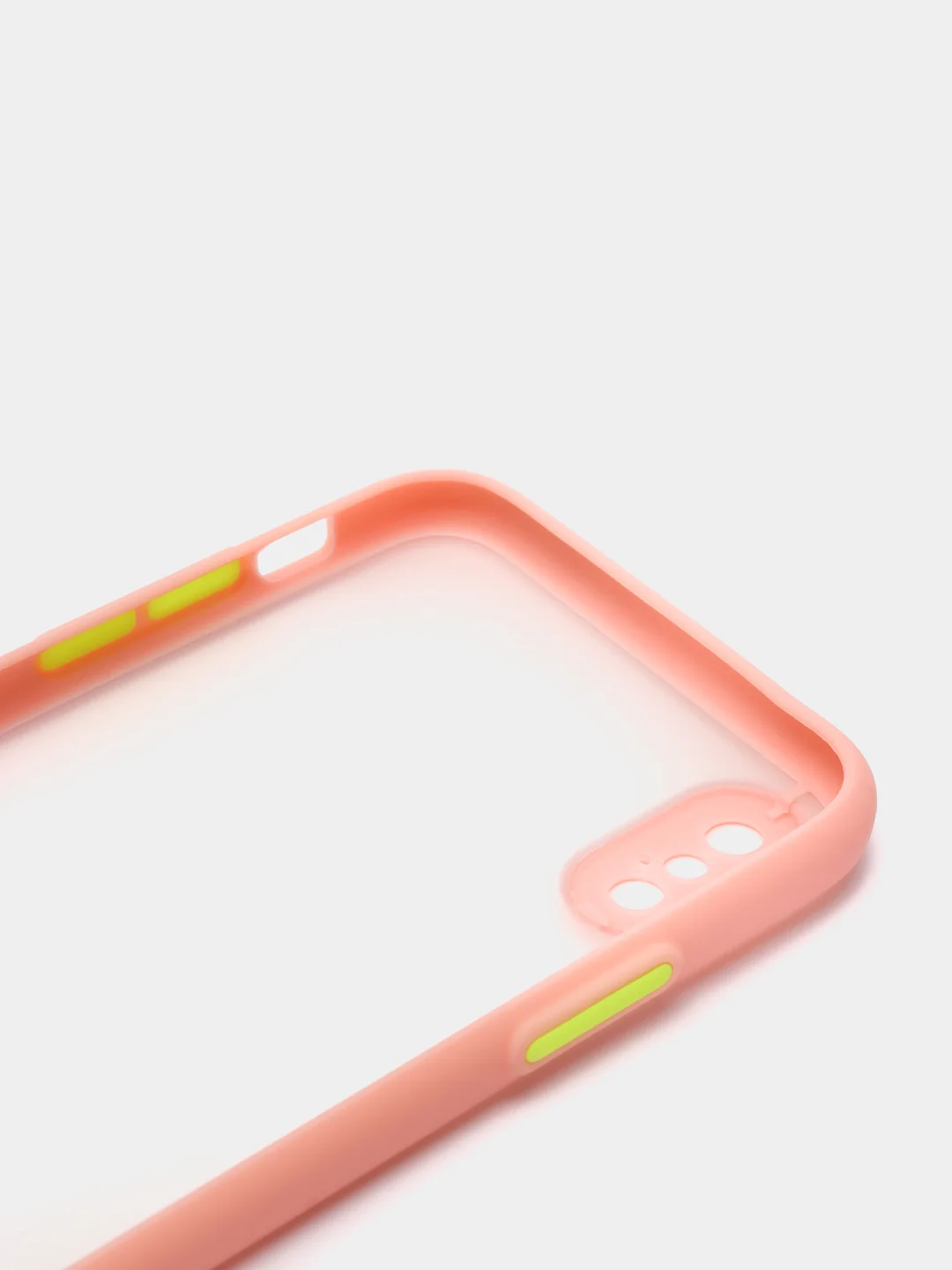 Розовый силиконовый противоударный чехол для Iphone X/XS
