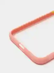 Розовый силиконовый противоударный чехол для Iphone X/XS