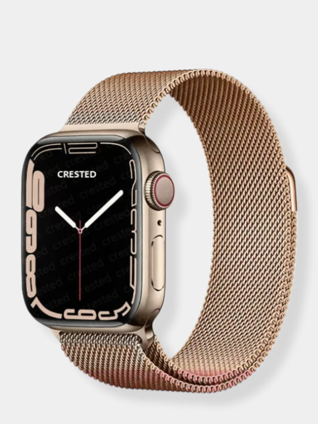 Красный ремешок Apple Watch 38 /40 /41, 42 /44 /45 мм миланское плетение (миланская петля)