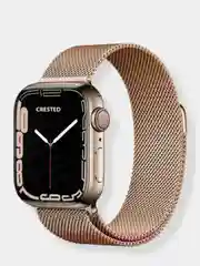 Красный ремешок Apple Watch 38 /40 /41, 42 /44 /45 мм миланское плетение (миланская петля)