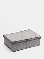Серый короб "Санремо", с двойной крышкой, 40 х 58 х 18 см
