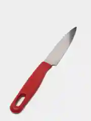 Бордовый нож туристический, в ножнах, лезвие 9,5 см