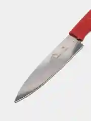 Бордовый нож туристический, в ножнах, лезвие 9,5 см
