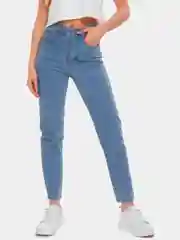 Небесно-голубой джинсы МОМ fit