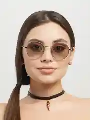 Зеленый женские солнцезащитные круглые очки MIRSEE с UF-защитой (4 цвета)