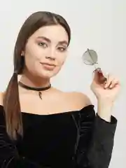 Зеленый женские солнцезащитные круглые очки MIRSEE с UF-защитой (4 цвета)