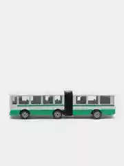 Автобус с резинкой "ТЕХНОПАРК", металлический, 12 см
