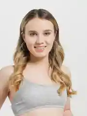 Серый топ для девочек, хлопковый