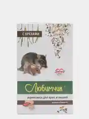 Корм для крыс и мышей Любимчик Орехи - энергия и бодрость, рациональное питание, 400 гр