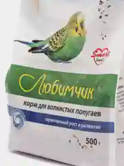 Корм для волнистых попугаев, Любимчик с минералами - гармоничный рост и развитие, 500 гр
