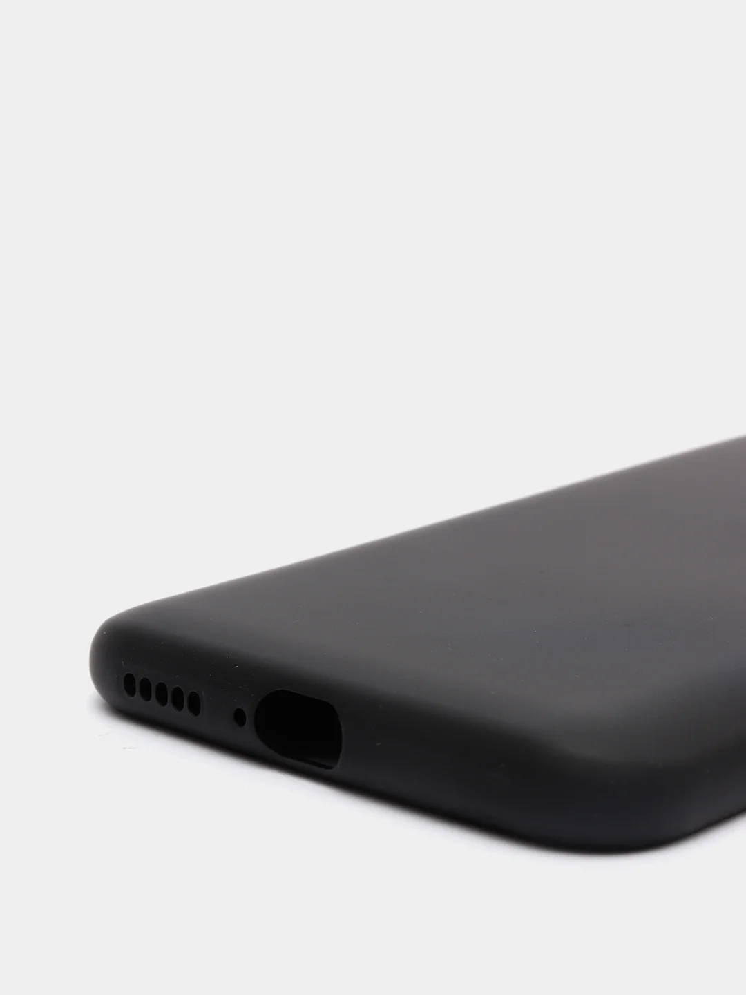 Черный чехол силиконовый для Xiaomi Mi 10 Lite