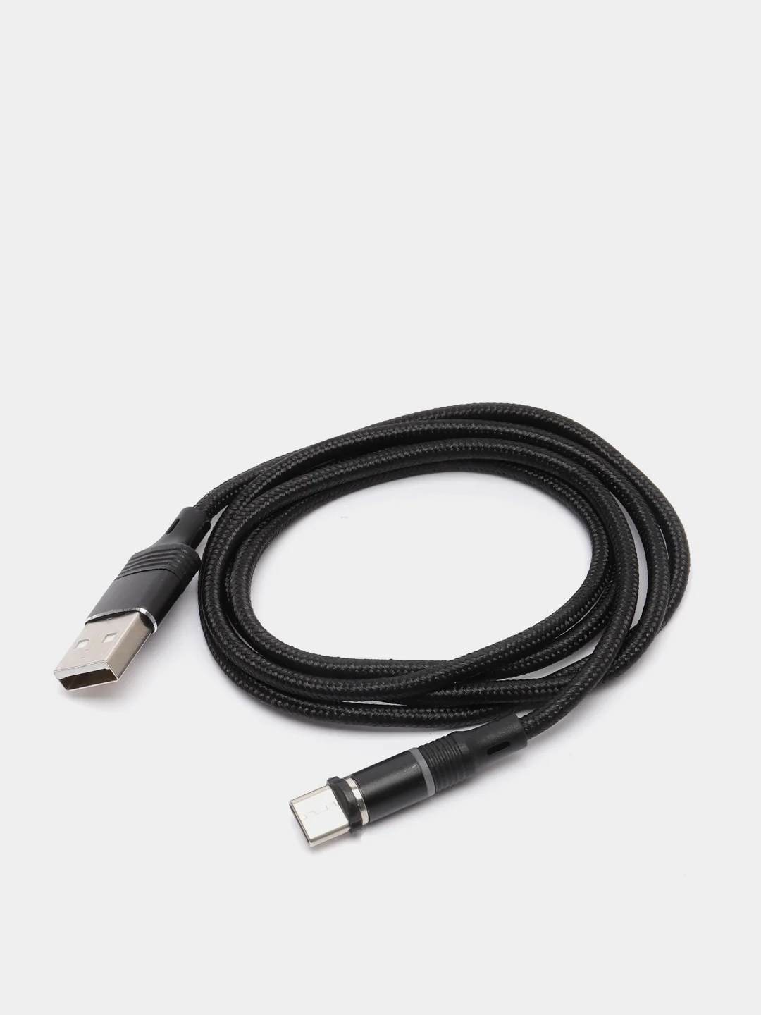 Черный usb-кабель магнитный Twitch 2.1 A, type-c, lightning