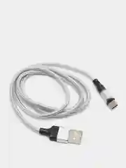 Серый usb-кабель магнитный Twitch 2.1 A, type-c, lightning