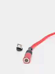 Красный usb-кабель магнитный Twitch 2.1 A, type-c, lightning