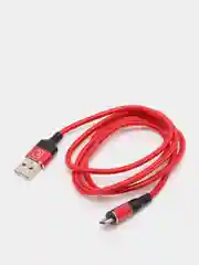 Красный usb-кабель магнитный Twitch 2.1 A, type-c, lightning