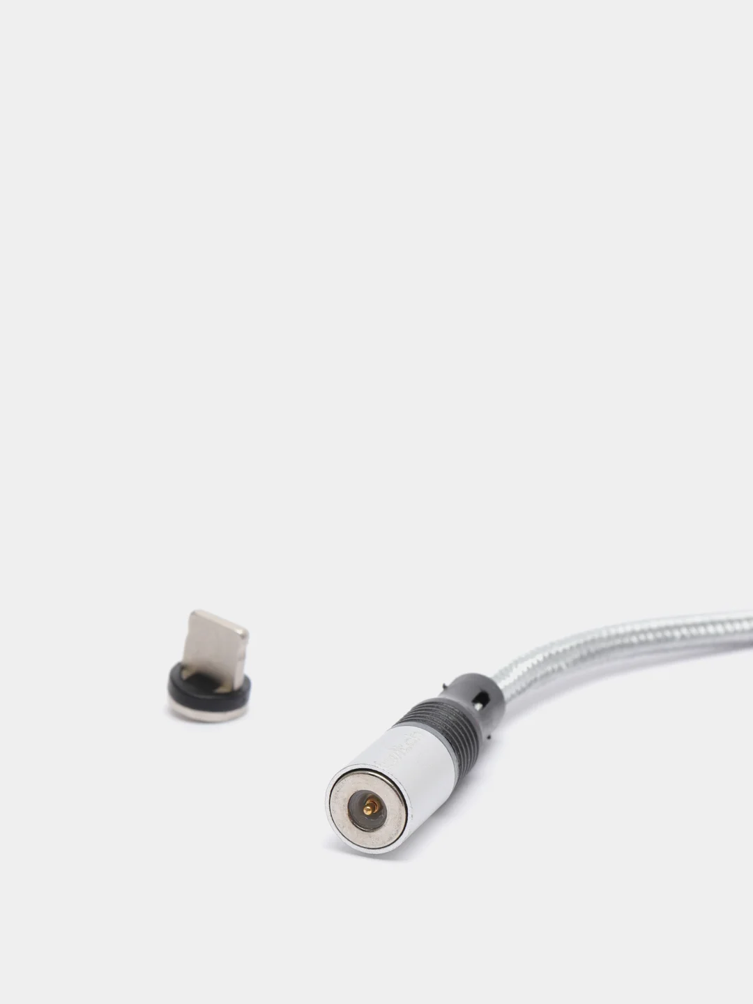 Серый usb-кабель магнитный Twitch 2.1 A, type-c, lightning